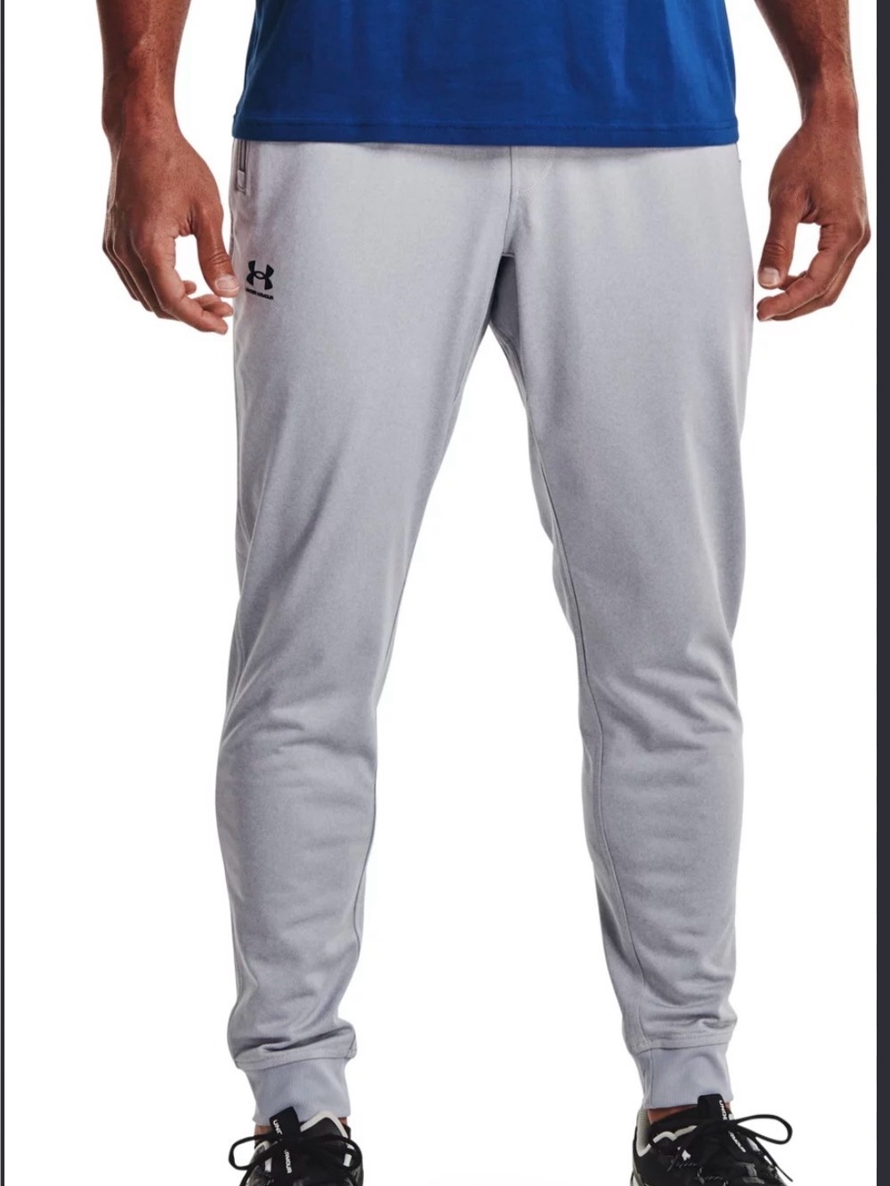 Under Armour Men’s Sportstyle Tricot Jogger, Loose, Light Gray Size 3XL